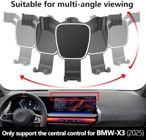 BMW X3 2025 Premium Car Phone Holder – Ultimate Navigation Bracket for Safe and Stylish Driving | Tool-Free Installation, Customizable Viewing Angles & Secure Mobile Device Grip | Must-Have Automotive Accessory for Modern Drivers