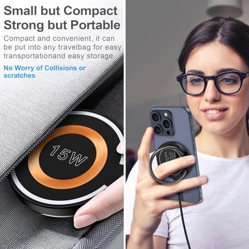 Pixel 8 Fast Charging Wireless Pad with 20 W USB-C Block – Universal Charger for Google Pixel 8/7/6, i Phone 15/14/13, and Samsung Galaxy S24/S23/S22/S21 – Compact Design for Effortless Power Boosts and Magnetic Stability