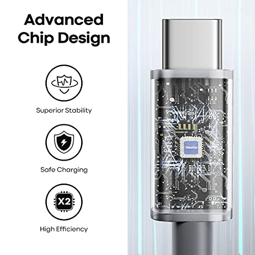 CLEEFUN 20 ft USB Type C Cable – Extra Long Nylon Braided Charger Cord for Fast Charging & Data Transfer, Compatible with Samsung Galaxy Note, LG, Moto, Pixel, Switch & More – Durable & Tangle-Free Design for Ultimate Convenience