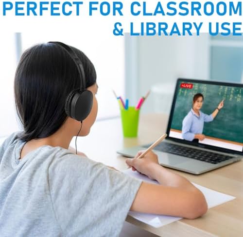 Classroom-Ready 10 Pack Kids Headphones – Ultra-Comfortable & Robust Earbuds for Students, Toddlers, and Teens – Superior Sound Quality & Multi-Device Compatibility – Perfect Headphone Set for Enriching Educational Engagement