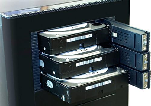 Kingwin Universal Hot Swap Mobile Rack for 2.5” & 3.5” SSD/HDD – Effortless Internal Tray-Less SATA Hard Drive Backplane Enclosure with 6 Gbps Support for SATA I/II/III & SAS I/II – Ultimate Flexibility and Enhanced Data Transfer Speed for Efficient Storage Management