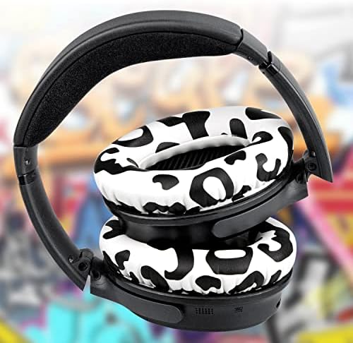 Ultimate Comfort Earpads for Bose QC35 & QC35 II – Luxurious Leather Design with Superior Noise Isolation Foam and Enhanced Thickness for Optimal Listening – Stylish Grey Replacement Cushions to Revitalize Your Headphones