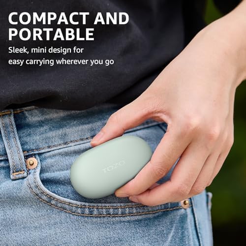 TOZO E1 Bluetooth 5.3 Wireless Earbuds: Advanced Ergonomic In-Ear Headphones with 30-Hour Playtime, IPX6 Waterproof Protection, Customizable Stereo Sound, and Built-in Microphone for Superior Call Clarity and Comfort