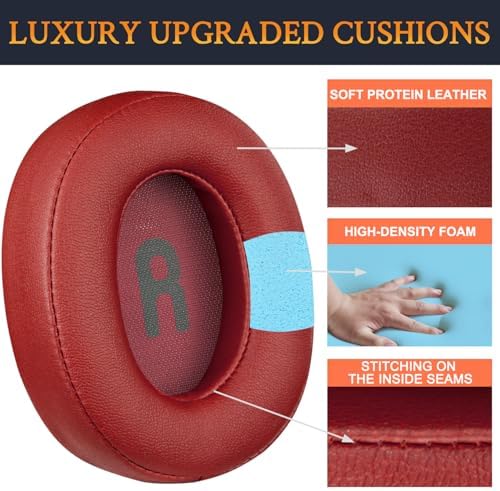 Premium SOULWIT Replacement Earpads for JBL Tune 700 Series – Soft Protein Leather & High-Density Foam Cushions in Sand Dune – Elevate Comfort & Sound Isolation for Wireless Over-Ear Headphones – Effortless Installation & Enhanced Durability