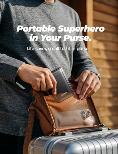 LISEN Qi2 Certified 15 W Mag Safe Portable Charger – 10,000 m Ah Battery Pack with Foldable Stand, Fast 30 W USB-C Charging for i Phone 16/15/14/13 – Sleek Wireless Power Bank for On-the-Go Convenience and Enhanced Compatibility