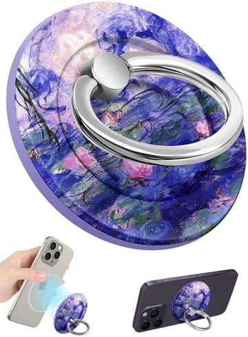 Magnetic Phone Grip Holder for i Phone – Adjustable Mag Safe-Compatible Finger Ring Stand with Fun Designs for Secure Selfies and Video Calls – Lightweight, Durable, and Removable Accessory to Elevate Your Smartphone Experience
