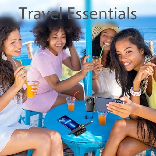 Compact 5000 m Ah Portable Charger for i Phone and Apple Watch – 20 W PD Fast Charging Power Bank with Built-in USB-C Connector for Travel – Compatible with i Phone 15/14/13/12 Pro/Max and Apple Watch 9/8/7/6/SE – Sleek, Lightweight Design for Ultimate Portability and Enhanced Performance