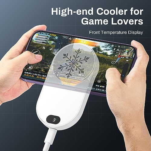 Hamosong Phone Cooler for Gaming, Magnetic Semiconductor iPhone Cooler Cooling Fan, Keep Phone Cool Fan for Phone – Enhanced Compatibility and Speed