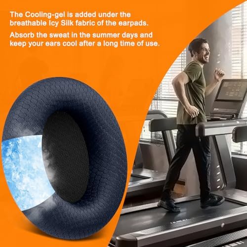 Transform Your Beats Studio Pro with SOULWIT’s Premium Cooling Gel Earpads – Advanced Breathable Mesh & High-Density Foam for Superior Comfort and Noise Isolation – Stylish Navy Blue Aesthetic – Enhanced Fit for Ultimate Audio Enjoyment