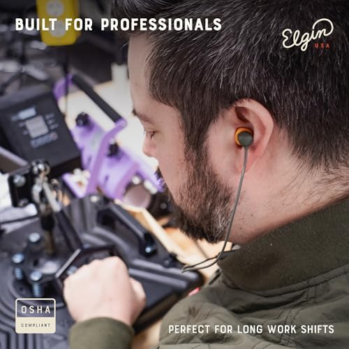 Elgin Discord Gen 3 Bluetooth Earplug Earbuds – OSHA-Compliant Wireless Noise-Isolating Headphones for Industrial Professionals, Engineered for All-Weather Durability, Enhanced Device Compatibility, and Unmatched Sound Clarity in Challenging Environments