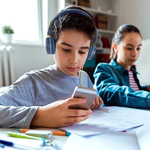 Vibrant Adjustable Purple M1 Kids Headphones – Lightweight Foldable On-Ear Stereo Headset with Tangle-Free 3.5 mm Jack for Engaging Audio Adventures – Perfect for Music, Movies, and Learning Activities – Durable Design for Young Listeners