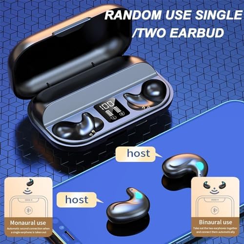 Ultra-Comfortable Wireless Earbuds for Side Sleepers – Discreet Purple Sleep Headphones with Enhanced Bluetooth for Effortless Connectivity, Lightweight Design for Blissful Rest, Perfect for Relaxing Sounds and Guided Meditations, Experience Serene Sleep with Tiny, Invisible Earbuds