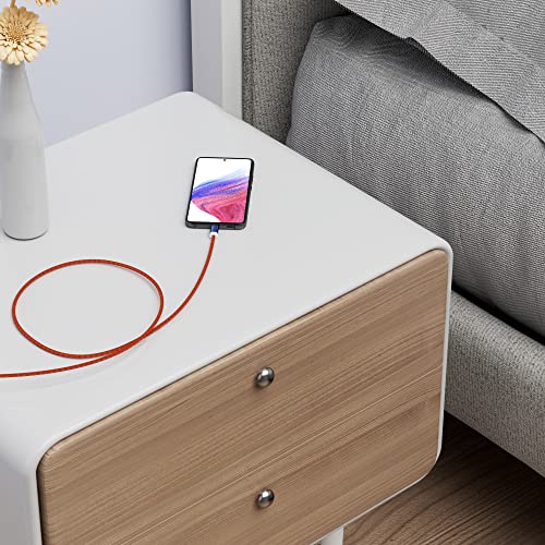 Enhanced 6 FT Nylon USB C Charger Cable (2 Pack) – Fast 60 W Power Delivery for i Phone 15 Series, Mac Book Air/Pro, Samsung Galaxy S23, and More – Durable Design for Efficient Charging and Data Transfer