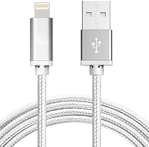 LAX MFi Certified Lightning Cable for i Phone & i Pad – 6 ft Durable Braided USB Cord with Fast Charging Capability for Enhanced Performance and Compatibility Across All Devices
