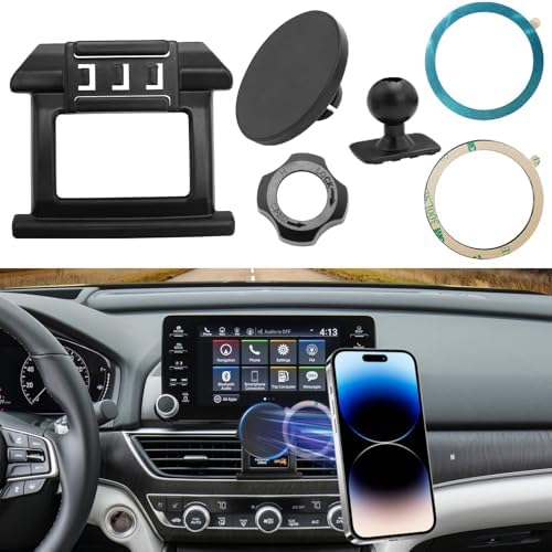 Toyota Tundra & 2 nd Gen Sequoia Magnetic Phone Holder for Air Vent (2007-2013) – Anti-Shake 360° Rotation Dashboard Stand – Premium Black Automotive Accessory for Safe Hands-Free Navigation and Streaming