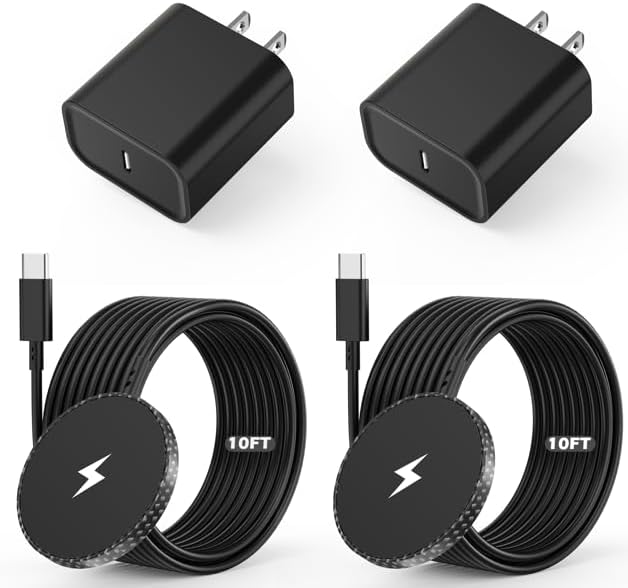 Ultra-Fast 15 W Magnetic Wireless i Phone Charger – 10 FT Magsafe Charging Pad Duo with USB-C Power Block for i Phone 16/15/14/13/12 Series & Air Pods – Compact, Safe, and Efficient Charging Solution for On-the-Go Users