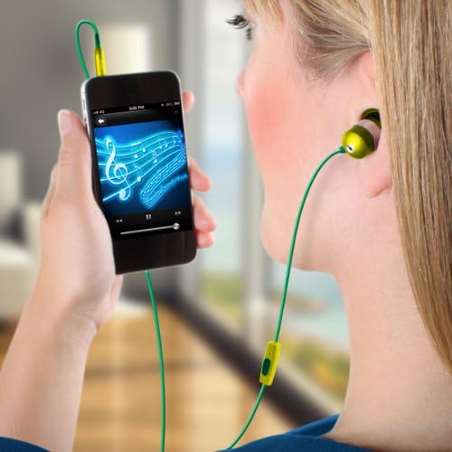 GOgroove Audi OHM HF Earbud Headphones – Superior Noise Isolating In-Ear Earphones with Deep Bass, Ergonomic Fit & Comfortable Gel Tips for All-Day Use – Perfect for Music Lovers, Commuters & Fitness Enthusiasts