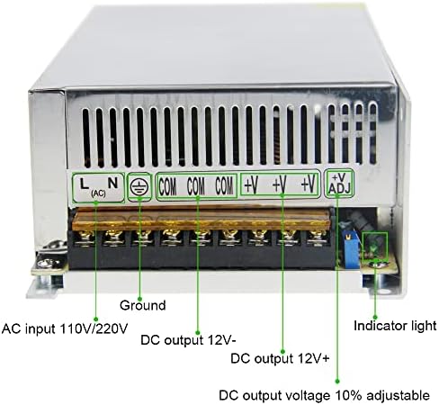 12 V 15 A High-Efficiency Power Supply Adapter for LED Strips & CCTV Systems – Versatile AC to DC Converter with 180 W Output – Enhanced Safety Features & Compact Design for Reliable Performance in Various Applications