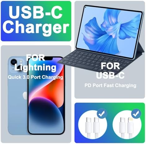 i GENJUN 4 Pack USB C Fast Charger Block – 20 W Power Delivery 3.0 Wall Adapter for i Phone 16/15/14, Galaxy & Pixel – Portable Type C Power Adapter for Air Pods Pro – Compact Travel Essential with Superior Speed and Compatibility