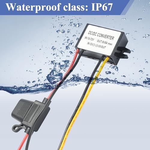 Premium Waterproof DC/DC Buck Converter: Efficiently Convert 10-72 V to Stable 5 V with 5 A Output – Ideal for Automotive, Marine, and LED Lighting Applications Unleash the full potential of your power supply systems with our Premium Waterproof DC/DC Buck Converter, engineered for unmatched reliability and versatility. This advanced voltage transformer seamlessly alters input voltages from 10-72 V to a steady 5 V output at 5 A, making it the perfect solution for a variety of environments including automotive, marine, and LED lighting setups. Featuring a robust waterproof design, the converter guarantees optimal performance in even the most challenging conditions, ensuring your devices remain powered without interruption. With a built-in fuse for added safety, this compact module not only fits into tight spaces but also safeguards against overloads. Transform your power management strategy with this high-quality, lightweight converter that combines durability with user-friendly installation. Elevate your projects today and experience reliable energy solutions tailored to meet your diverse power needs.