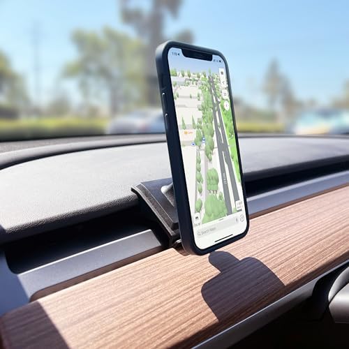 Discover the Cellet Premium Magnetic Air Vent Phone Holder for Tesla Model 3 & Model Y – Unmatched Stability Meets Elegant Design for Ultimate Driving Convenience. This innovative car phone mount features a robust magnetic grip that securely holds your smartphone, ensuring safe access to navigation and calls while keeping your focus on the road. Engineered for seamless compatibility with most phone models and cases, its effortless installation requires no tools—simply attach it to your air vent. The sleek, compact design perfectly complements the sophisticated interiors of your Tesla, while the 360-degree rotation allows for personalized viewing angles, whether you prefer landscape or portrait mode. Crafted from high-quality materials, this durable phone holder promises longevity and easy maintenance; just wipe it clean with a damp cloth. Elevate your driving experience and enhance your Tesla’s functionality with the Cellet Magnetic Mount—where style meets practicality for every journey.