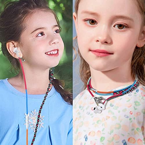 Vibrant URIZONS Nylon Braided Tangle-Free Earbuds with High-Definition Sound & Built-in Microphone – Stylish Wired Headphones Compatible with i Phone, i Pad, Mac, Android, and Samsung Devices for Ultimate Audio Enjoyment and Hands-Free Calling