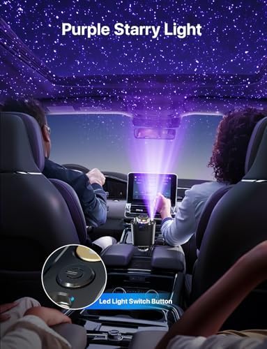 Transform Your Commute: 5-in-1 Retractable Car Charger with Aromatherapy Diffuser & Starlight Ambiance – Fast USB-C and Dual USB Ports for i Phone 12-16 & More – Elevate Your Driving Experience with Stress-Relieving Scents and Efficient Charging