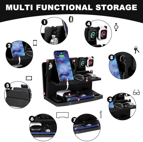 Premium 3-in-1 Wooden Charging Stand for i Phone 16/15/14/13/12 & Apple Watch – Ultimate Nightstand Organizer for Men – Ideal Gift for Dad, Husband, Boyfriend, or Son – Enhanced Speed & Compatibility with Air Pods – Perfect for Father’s Day, Anniversaries & Holidays – Stylish & Functional i Phone Charger Station for All Apple Devices – A Must-Have Tech Accessory for the Modern Man – Elevate Your Gifting with This Unique Natural Wood Design – Effortlessly Charge Your i Phone, Apple Watch, and Air Pods in One Sleek Station – Standby Mode Convenience Meets Aesthetic Appeal – Perfect for Home or Office Use – Impress Your Loved Ones with a Thoughtful and Practical Gift that Combines Style and Utility – The Go-To Choice for Apple Enthusiasts Seeking Quality & Performance in Charging Solutions.