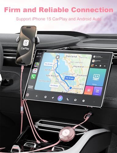 Versatile 3-in-1 Retractable Charging Cable for Ultimate Device Compatibility – 100 W Fast Charging USB-C, Lightning, and Micro USB for i Phone 16/15/14 Pro Max, Samsung Galaxy, Kindle – Portable Travel Charger with Sleek Black Design for Effortless Power on the Go