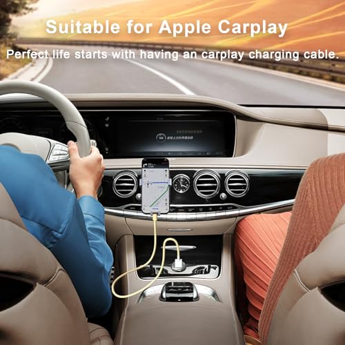 Ultimate 6-Pack MFi Certified Lightning Cables for i Phone – Fast Charging & Durable 3/6/10 FT USB Cords for i Phone 14/13/12/11 Pro Max/XR/XS/X/8/7/6 Plus/SE & i Pad – Versatile Lengths for Home, Car, and Office Use