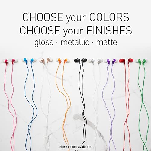 Panasonic Ergo Fit Wired Earbuds with Microphone – Superior Sound Quality with Ergonomic Comfort, Universal 3.5 mm Jack Earphones for Phones and Laptops in Stylish Metallic Purple – Custom-Fit Earpieces (S/M/L) for Optimal Audio Experience and Hands-Free Calls – RP-TCM125-VA