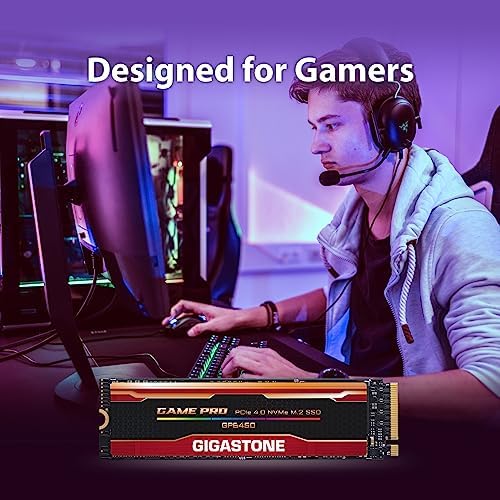 Elevate Your Gaming and Creative Potential with the Gigastone 500 GB M.2 NVMe SSD – Lightning-Fast PCIe Gen 4 Internal Solid State Drive for Seamless 3 D Rendering and 4 K/8 K Video Editing – Unmatched 5,000 MB/s Read Speeds for Gamers and Content Creators – Perfect Upgrade for PCs, Laptops, and PS5 with Enhanced Compatibility and Reliability