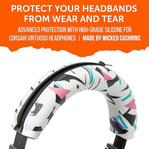 Transform Your Corsair Virtuoso Headphones with the WC Band Z V2 Silicone Headband Cover – Premium Machine Washable Accessory for Enhanced Comfort, Durability, and Flawless Aesthetics – Perfect Fit for Wireless, XT, and SE Models – Say Goodbye to Flaking Leather and Hello to Effortless Maintenance and Style