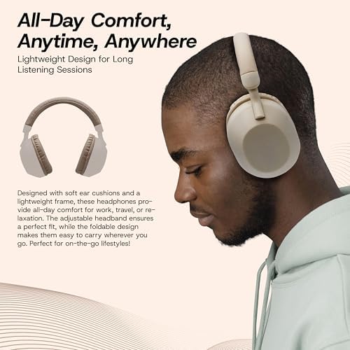 Gabba Goods Aura Elite Premium Wireless Over-Ear Headphones – Unmatched High-Resolution Audio with Built-In Mic, SD Card Compatibility & 6-Hour Battery Life – Perfect for Gamers, Travelers, and Professionals – Chic Black Design for Audiophiles and Everyday Users