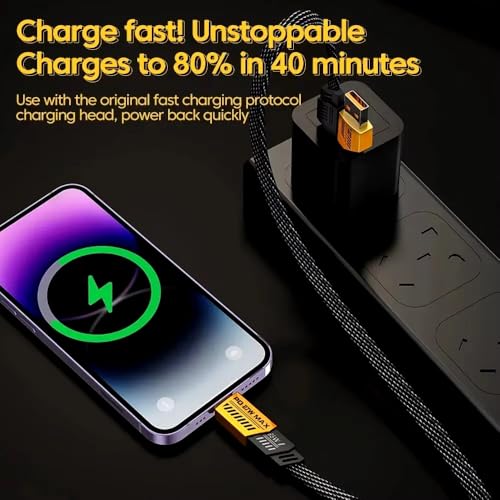 4-in-1 Supercharging Cable for Apple Devices – High-Speed USB-C & Type-C Charging Solution with Durable Spring Wire Design for Mac Book, i Pad, i Phone – Portable Multi-Functional Charging Accessory for Effortless Power Delivery