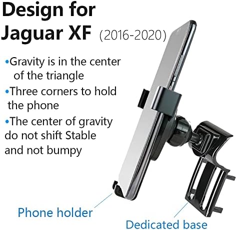 Jaguar F-PACE 2017-2020 Custom Car Phone Holder – Premium Adjustable Air Vent Mount for Secure Smartphone Navigation and Hands-Free Operation, Sleek Interior Accessory for Enhanced Driving Experience