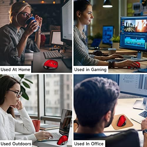 Elevate Your Comfort and Style with the memzuoix Purple Ergonomic Wireless Mouse – Right-Handed Vertical Design for Natural Wrist Posture, Adjustable DPI of 800/1200/1600, Perfect for PCs, Laptops, and Desktops – Experience Lag-Free 2.4 G Connectivity and Enhanced Productivity!