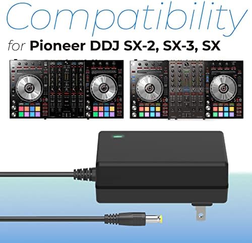 High-Performance 5 V 3 A AC Power Adapter for Pioneer DDJ-SX Series Controllers – Ultimate Replacement Charger for DDJ-SX3, DDJ-SX2, DDJ-SX1 – Reliable, Fast-Charging Power Supply for DJs – Lightweight, Durable Design for Seamless Music Sessions