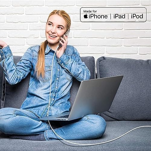 Veetone 20 W Dual USB-C Fast Charger Set with 6 FT Lightning Cables – MFi Certified Power Delivery for i Phone 14/13/12/11 Pro & i Pad – Optimal Charging Solution for Home and Travel – Enhanced Compatibility & Speed