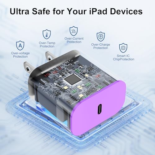 Ultimate 20 W Fast Charging Solution: 10 Ft i Phone 15 Charger with 3 Durable USB-C Cables & Dual Wall Adapters – Compatible with i Phone 15/15 Pro/Pro Max, i Pad Pro, Air Pods, and Samsung Devices for Rapid Power-Up and On-the-Go Convenience
