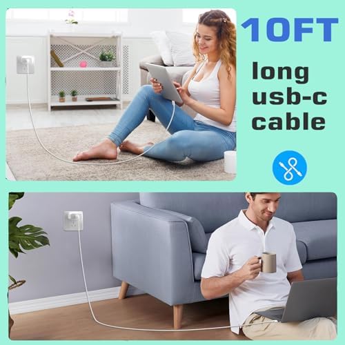 10 FT Apple MFi Certified Fast Charging Cable – Extra Long USB C to Lightning Connector for i Phone & i Pad – Rapid PD Power Delivery for Maximum Efficiency with i Phone 14 Pro Max/Plus, 13 Pro/Mini, 12, 11, X – Durable, Flexible, and Tangle-Free Design for Ultimate Charging Convenience