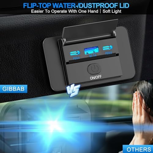 3-Port 12 V RV USB Charging Station – 2 PCS Dual PD3.0 & QC3.0 Quick Charge Adapter for Enhanced Automotive Power Supply – Ideal for RVs, Boats, Motorcycles & Trucks – Fast, Reliable, and Wall-Mountable Solution for All Your Devices