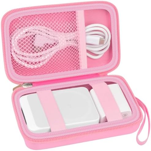 Stylish Pink Case for Anker Mag Go 3-in-1 & Mag Go UFO Charging Station – Premium Organizer for Wireless Chargers, Enhanced Compatibility with Mag Safe Duo, Portable Foldable Design for Travel, Secure Storage Solution for Augnner, Iseyyox, LISEN, RTOPS – Elevate Your Charging Experience with Durable Protection and Effortless Access