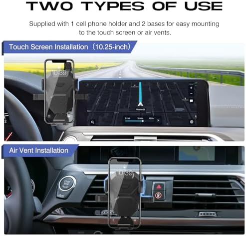 Ultimate Adjustable Car Phone Holder for BMW X3/X4 (2018-2021) – Seamless 10.25-inch Screen Mount for Hands-Free Convenience, Multi-Device Compatibility, and Secure Stability – Elevate Your Driving Experience with Effortless Navigation and Streaming Solutions