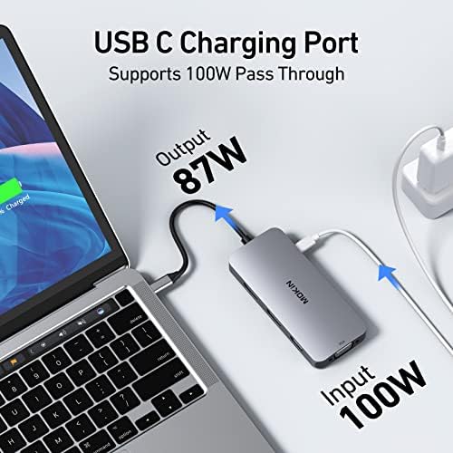 Maximize Productivity with Our 8-in-1 USB C Docking Station: Dual Display Port Multi-Monitor Adapter for Seamless Connectivity, Featuring HDMI, VGA, 2 USB A Ports, Fast USB C 2.0, and PD Charging – Perfect for Dell, HP, and Lenovo Laptops!