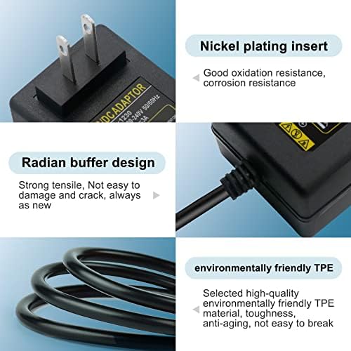 12 V 3 A Universal Power Adapter for Bluetooth and PC Speakers – Compatible with DOSS Sound Box XL, Braven BRV Series & Bose Companion II/III – Reliable Charger Cord for Optimal Sound Performance and Durability