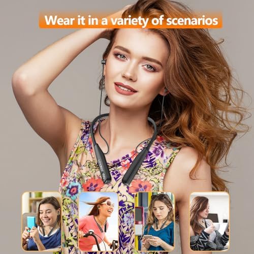 Discover the LANDIBO Bluetooth 5.4 Neckband Headphones – Your Ultimate Audio Companion with 100 Hours Playtime, Ergonomic IPX7 Waterproof Design, and Advanced Noise Cancellation for Unmatched Sound Quality. Enhance Your Workout and Leisure Time with Seamless Connectivity and Built-in Microphone for Crystal Clear Calls. Enjoy Real-time Battery Monitoring with LED Indicator, Perfect for Long Listening Sessions. Designed for Comfort and Durability, These Semi-in-Ear Wireless Earbuds are Ideal for Active Lifestyles. Elevate Your Listening Experience with LANDIBO – Where Functionality Meets Superior Sound.