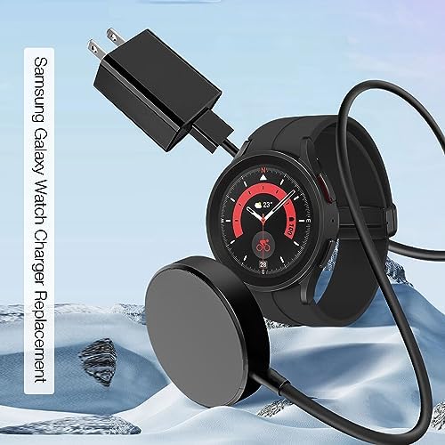 Magnetic Fast Charging Adapter for Samsung Galaxy Watches – 3.3 FT Cable for Galaxy Watch 6/7/Ultra, Classic & Active Models – Reliable, Portable Charger with Enhanced Compatibility & Secure Attachment for Effortless Power Management