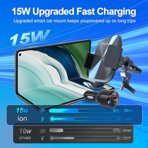 Revolutionary 2-in-1 Wireless Charging Car Mount for Samsung Galaxy Z Fold Series – 15 W Fast Charger & Versatile Phone Holder for Dashboard or Air Vent – Durable & Stylish Accessory for Effortless On-the-Go Charging and Accessibility