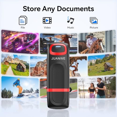 JUANWE 128 GB USB Flash Drive Dual Pack – High-Speed USB 3.0 Thumb Drive with LED Indicator for Effortless Data Storage Across Devices, Ideal for PCs, Laptops, Car Audio, and Smart TVs – Reliable and Compact Memory Solution for Your Digital Needs